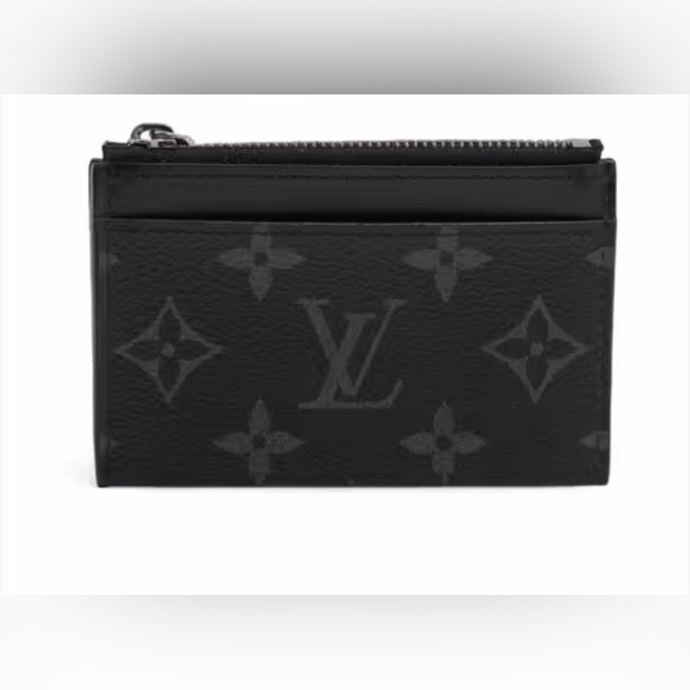 Louis Vuitton Monogram Eclipse Compact Coin Card Holder Wallet M82253 RFID CHIP - Picture 2 of 13